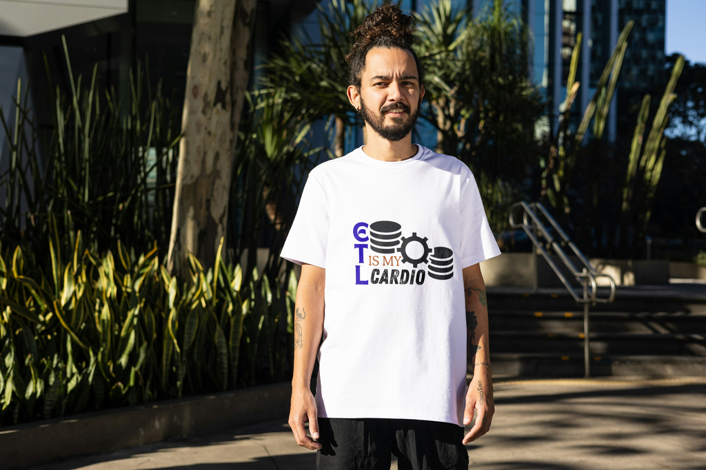 "ETL IS MY CARDIO" - Classic White Crew T-Shirt